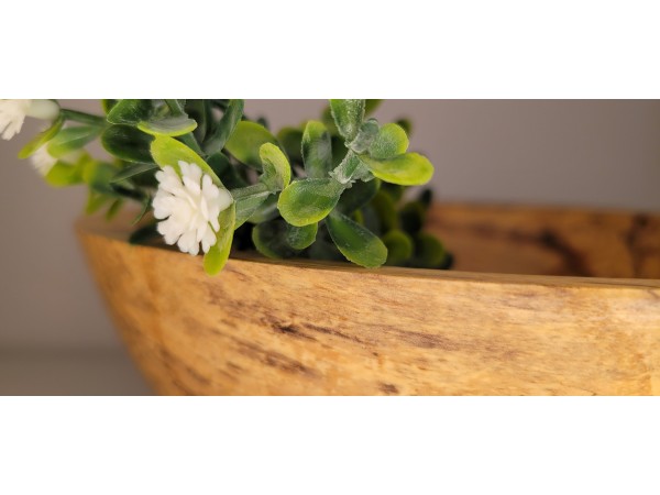 Butternut (White Walnut) Bowl - Super Spalted | 8.75" x 3.5" | Polished with Yorkshire Grit and Finished Linseed Oil / Beeswax Combination