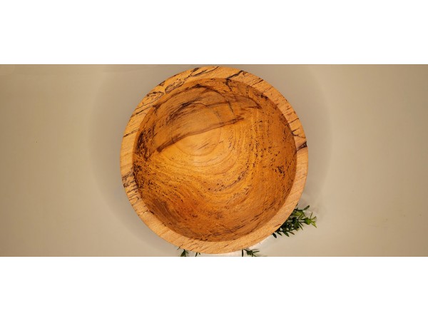 Butternut (White Walnut) Bowl - Super Spalted | 8.75" x 3.5" | Polished with Yorkshire Grit and Finished Linseed Oil / Beeswax Combination