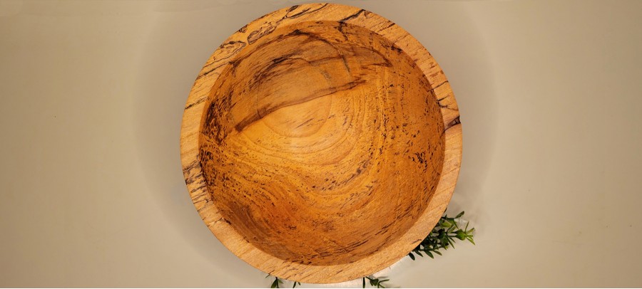 Butternut (White Walnut) Bowl - Super Spalted | 8.75" x 3.5" | Polished with Yorkshire Grit and Finished Linseed Oil / Beeswax Combination