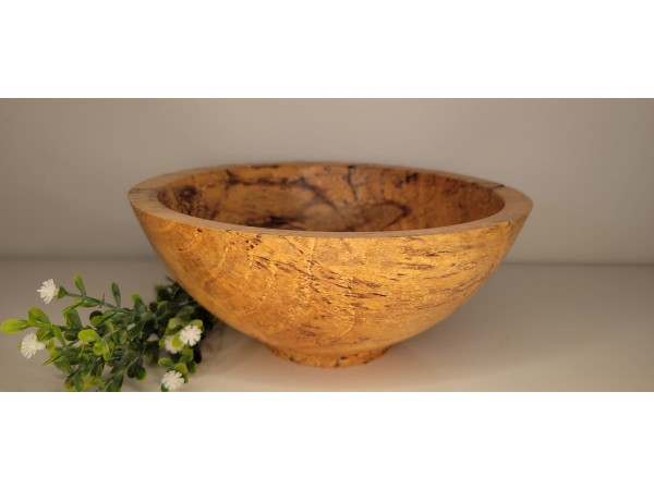 Butternut (White Walnut) Bowl - Super Spalted | 8.75" x 3.5" | Polished with Yorkshire Grit and Finished Linseed Oil / Beeswax Combination