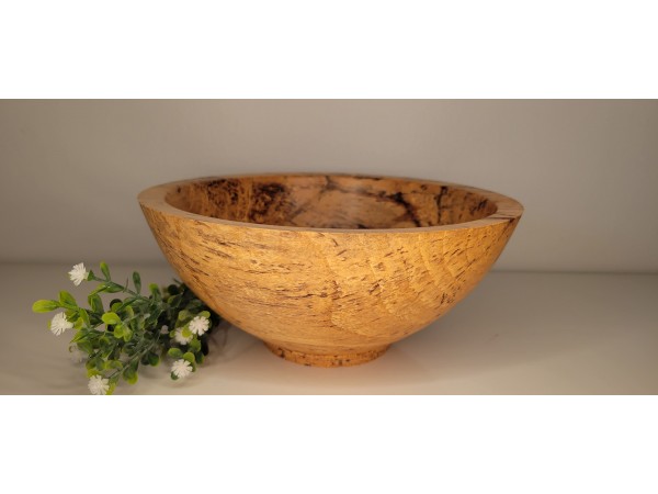 Butternut (White Walnut) Bowl - Super Spalted | 8.75" x 3.5" | Polished with Yorkshire Grit and Finished Linseed Oil / Beeswax Combination