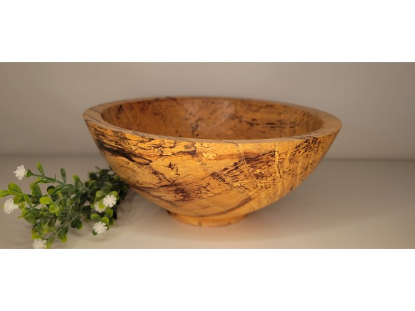 Butternut (White Walnut) Bowl - Super Spalted | 8.75" x 3.5" | Polished with Yorkshire Grit and Finished Linseed Oil / Beeswax Combination